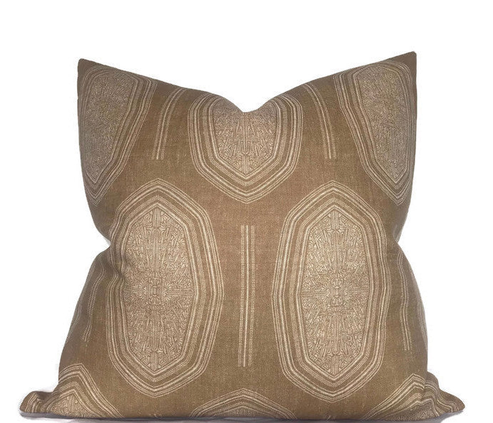 Kamba Pillow Cover in Sand, Susan Connor Textiles