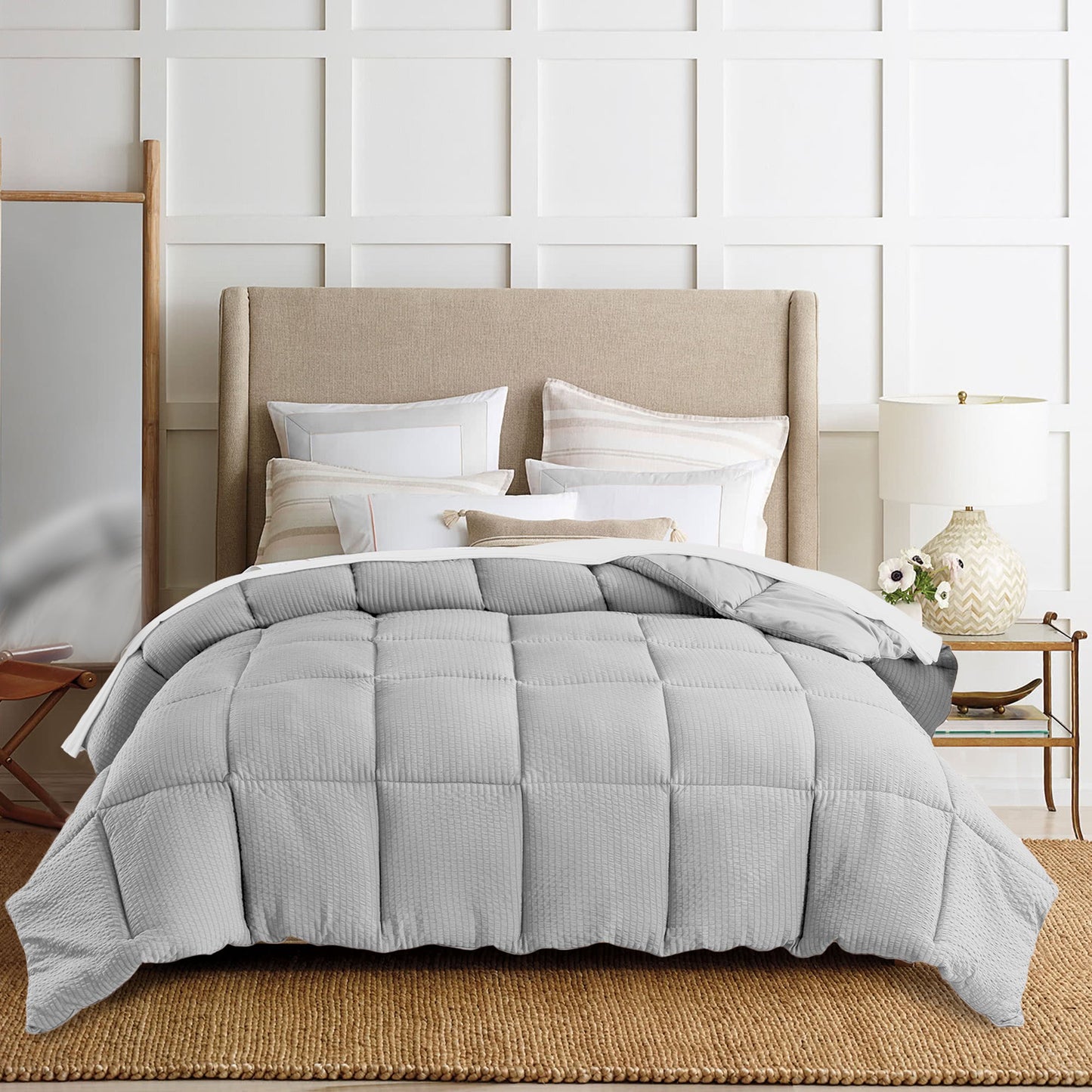 Kasentex Ultra Soft All Season Down Alternative Reversible Comforter, Twin, Queen, King, Room Decor, Graduation Gifts