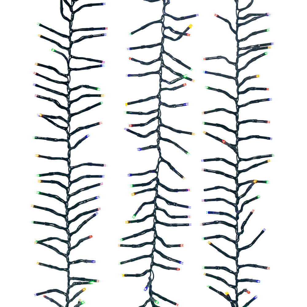 1000-Light Multi-Color LED Cluster Light Set