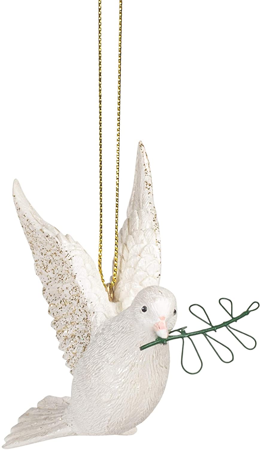 Dove with Olive Branch Ornament