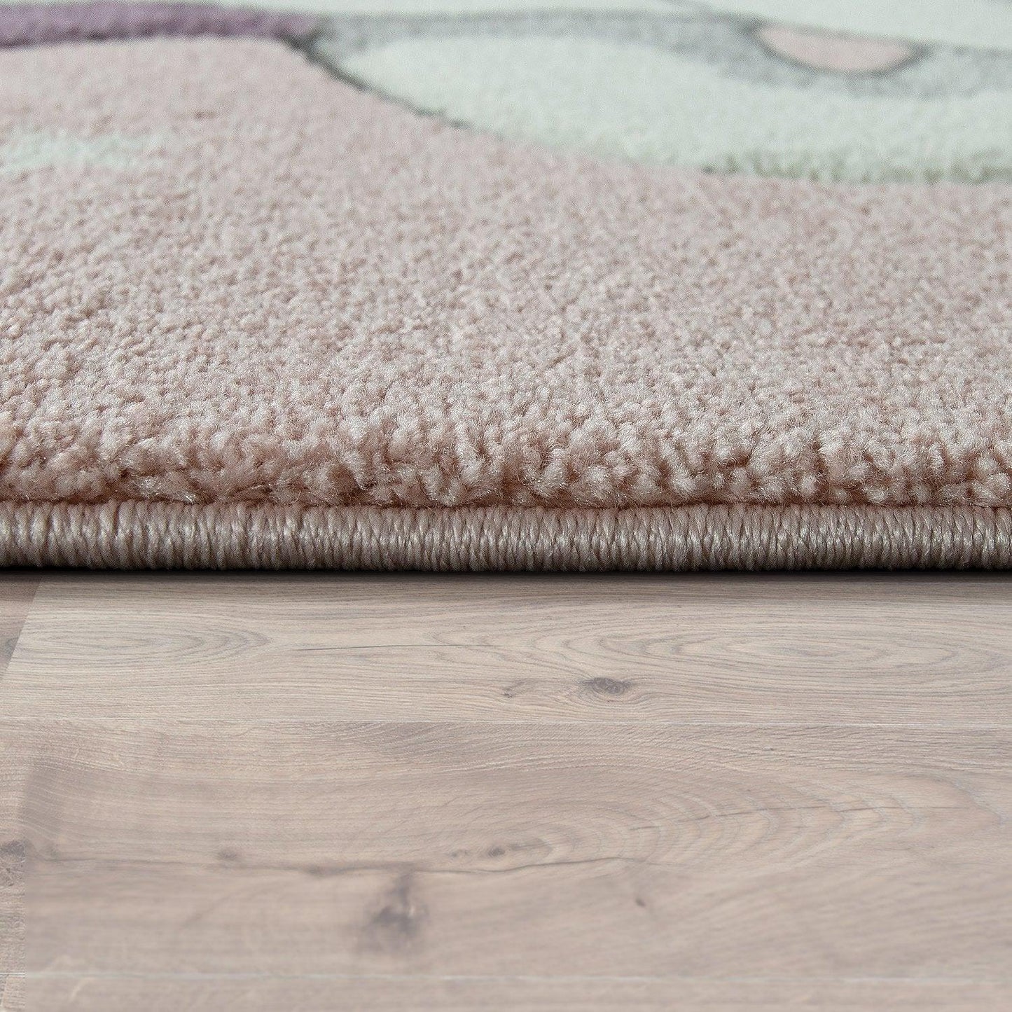 Kids Rug Rainbow Unicorn Pastel Pink