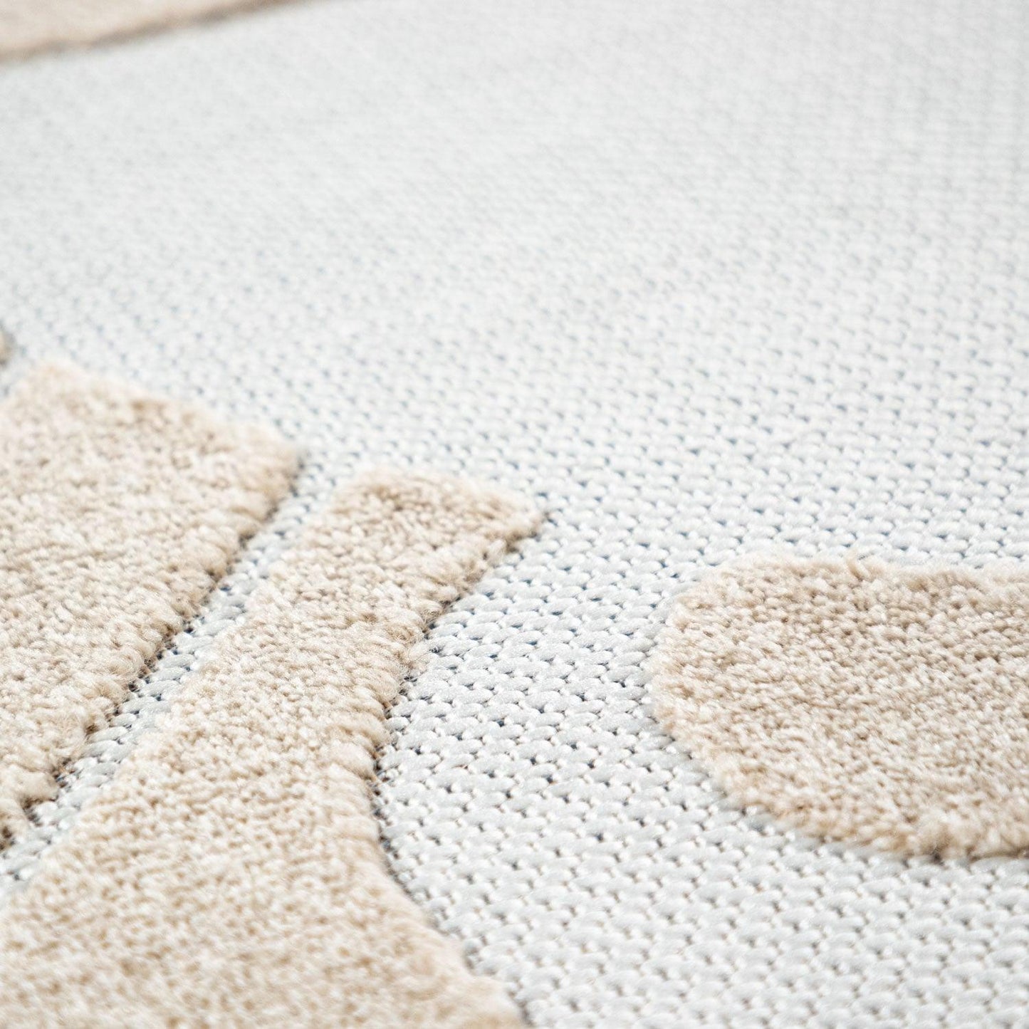 Kids Rug Tweet Happy Lion Play-Mat Round in Beige