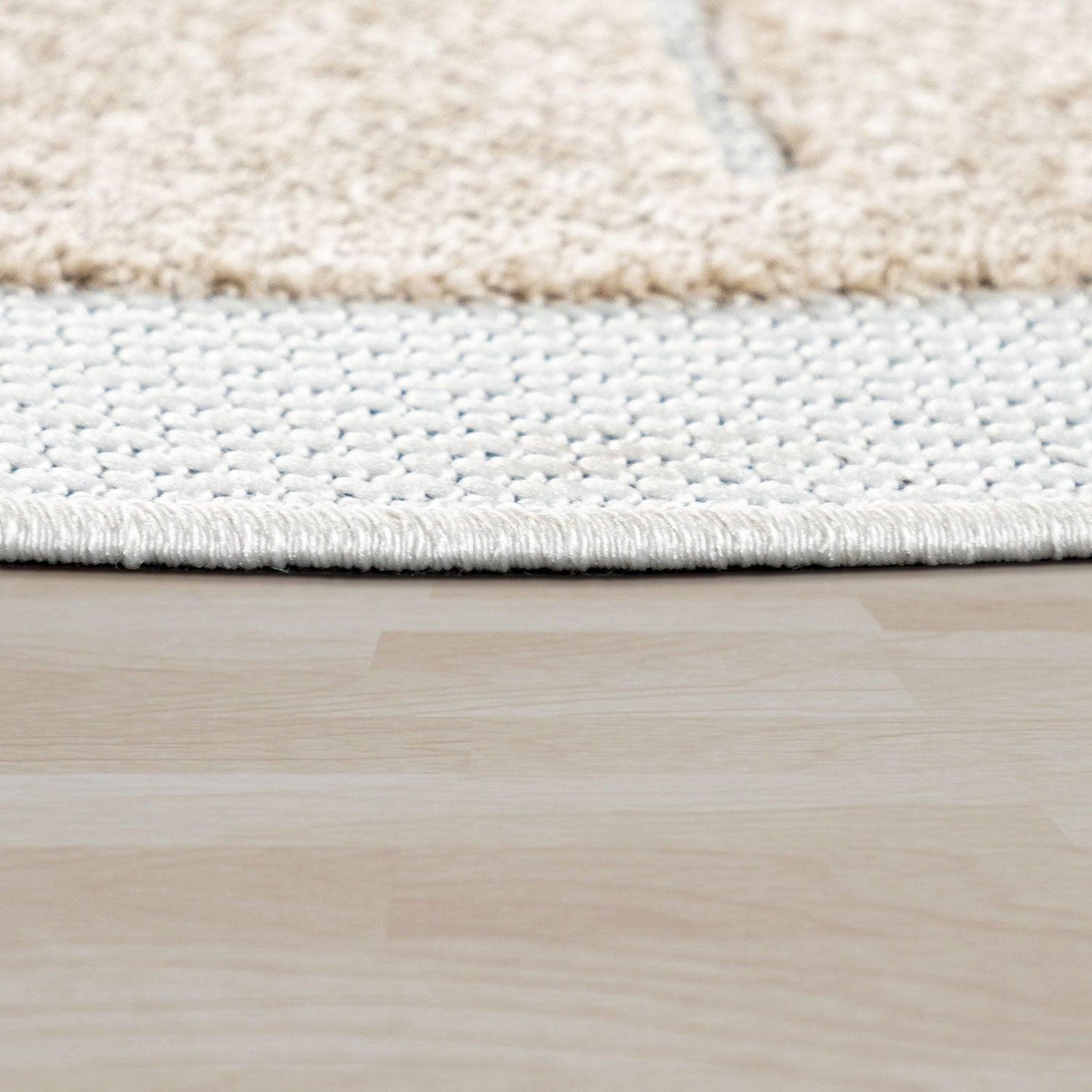 Kids Rug Tweet Happy Lion Play-Mat Round in Beige