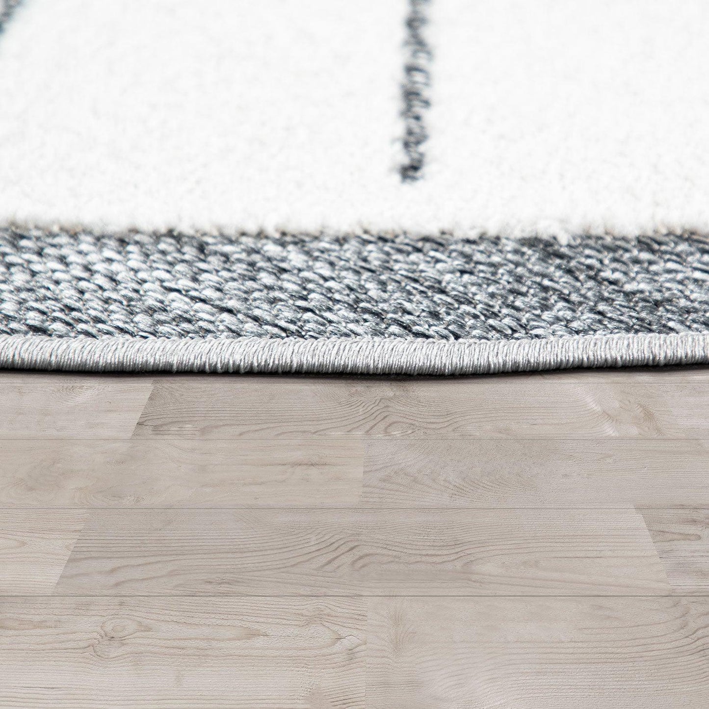 Kids Rug Tweet with Lion Face Round Play Mat in Grey