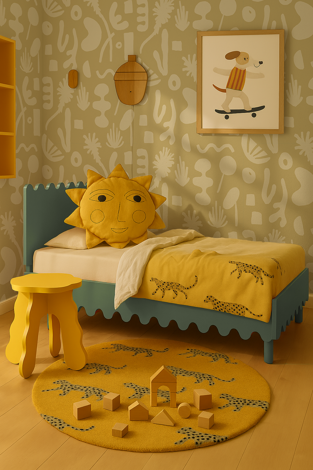 Pool Side Wallpaper, lemon