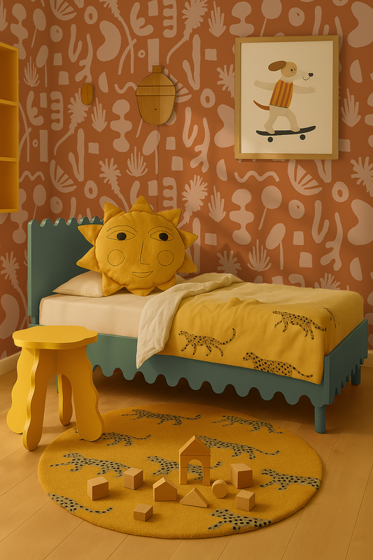 Pool Side Wallpaper, orange