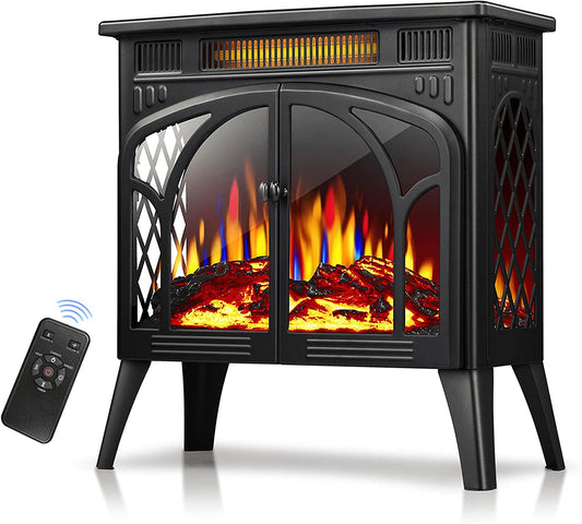 25 Inches 3D Infrared  Free Standing Electric Fireplace Stove S230B