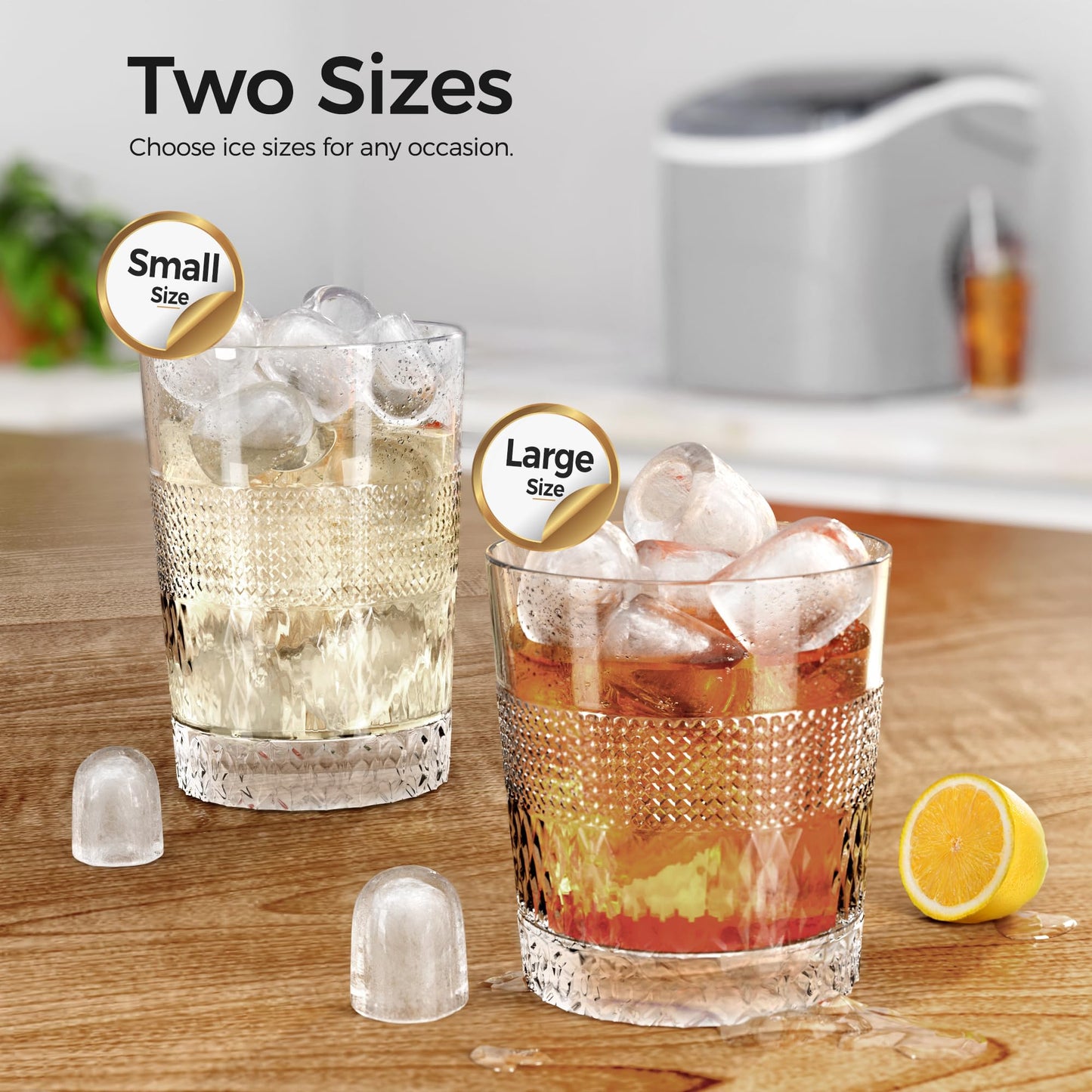 Kismile Ice Makers Countertop with Handle Z5812B