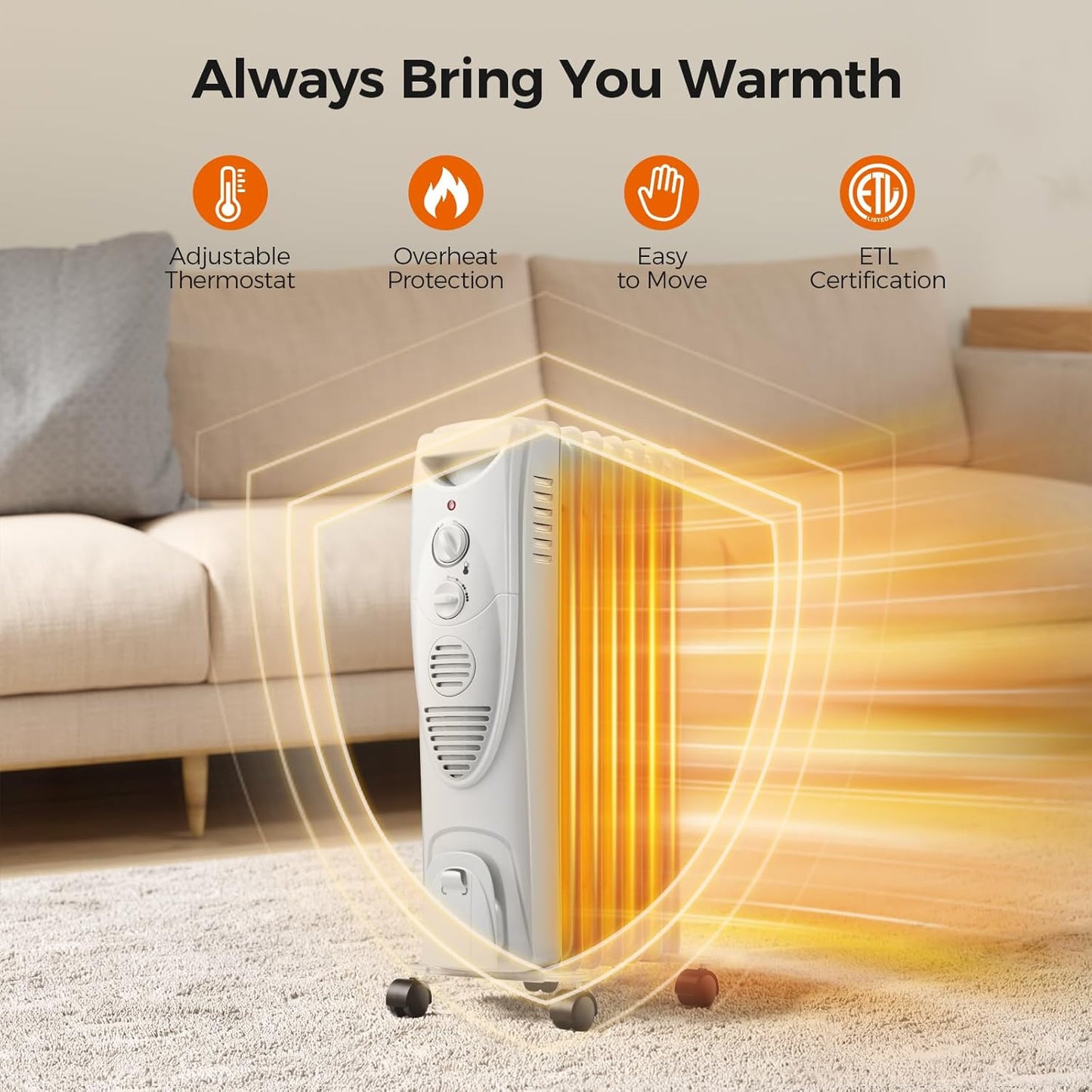 Kismile Portable Electric Space Heater Series