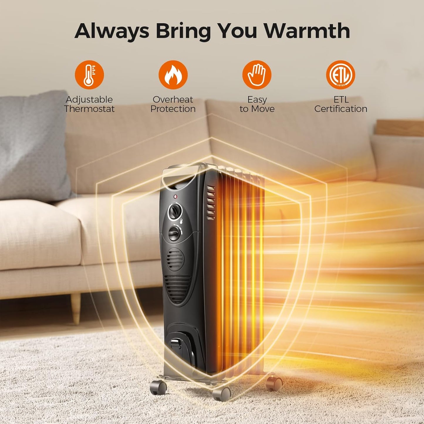 Kismile Portable Electric Space Heater Series