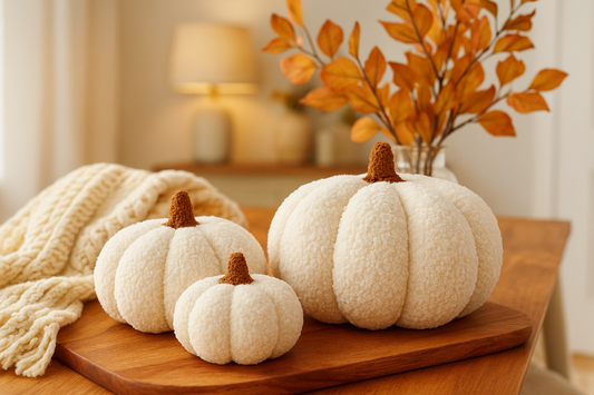 Pumpkin Fall Boucle Pillows