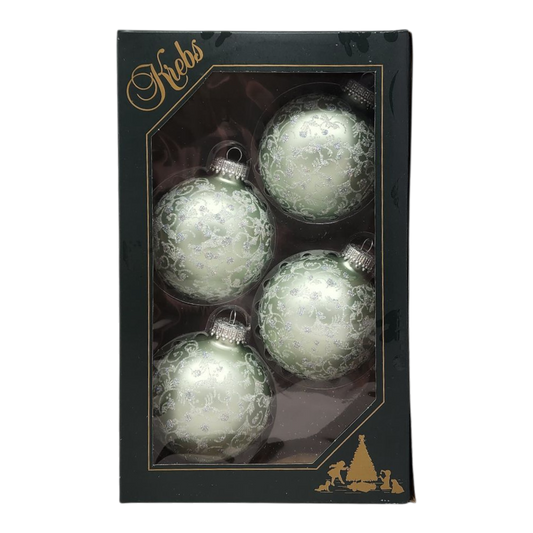 Krebs Value Glass Ornament 4 pack - Serene Green