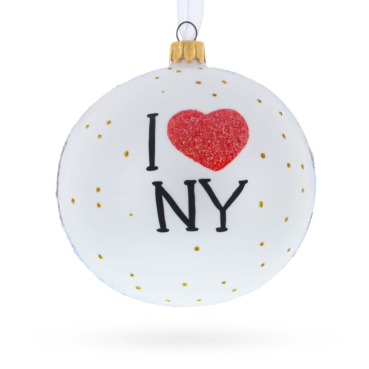 Brooklyn Bridge, New York, USA Glass Ball Christmas Ornament 4 Inches