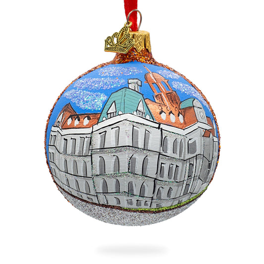 Old Montreal, Quebec, Canada Glass Ball Christmas Ornament 3.25 Inches