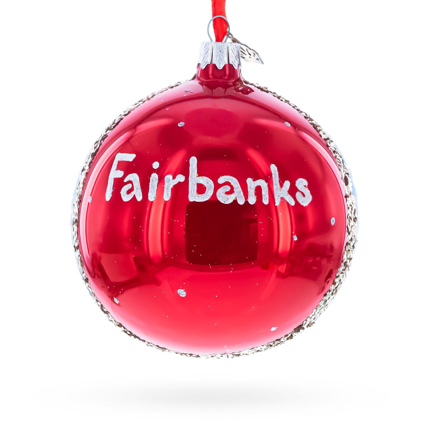 University of Alaska Museum of the North, Fairbanks, Alaska, USA Glass Ball Christmas Ornament 4 Inches