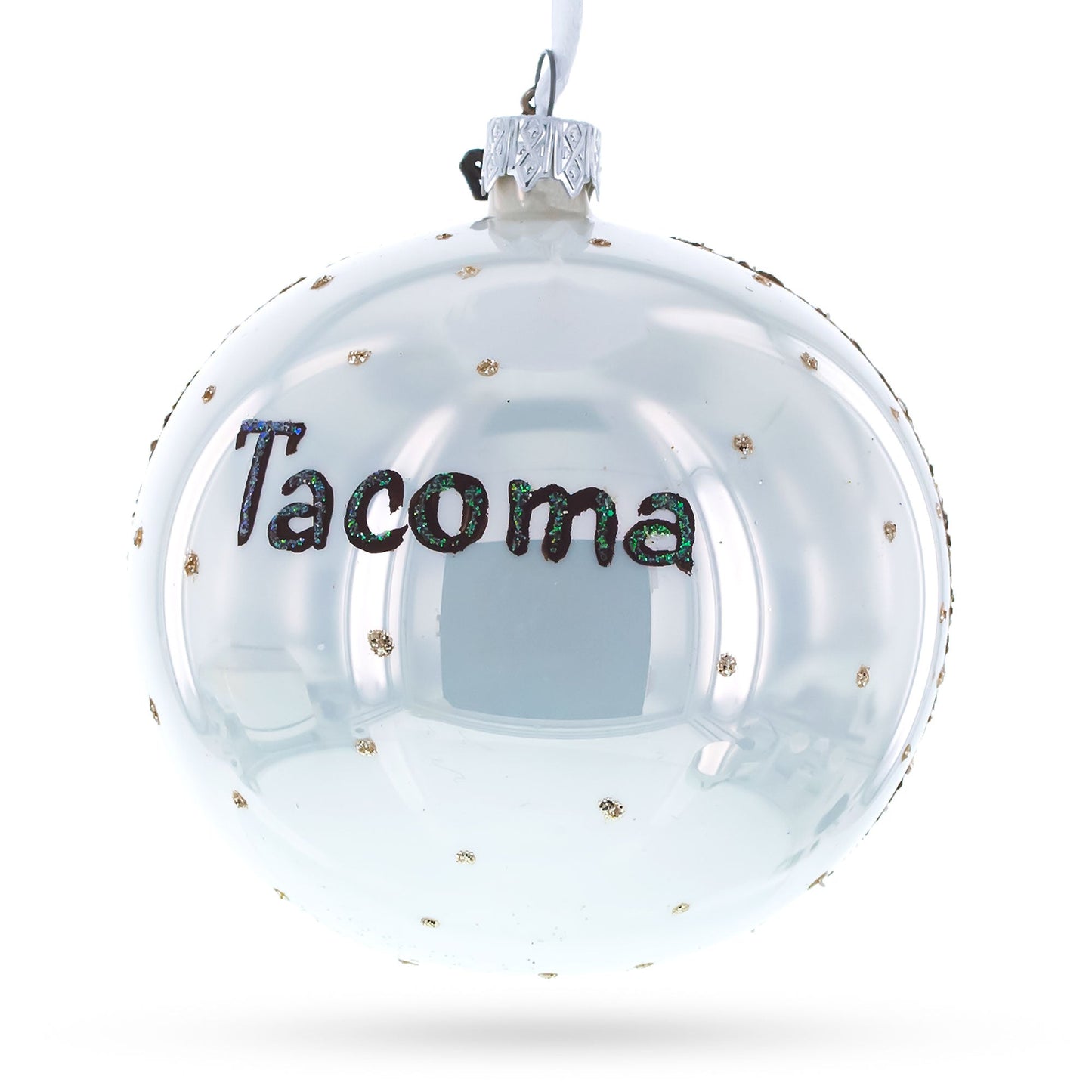 LeMay America's Car Museum, Tacoma, Washington, USA Glass Ball Christmas Ornament 4 Inches