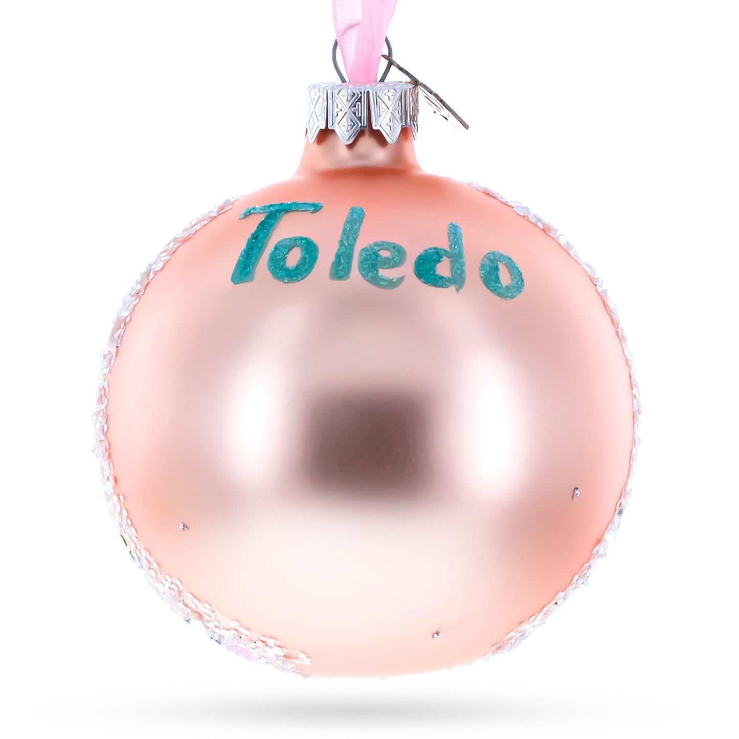 Toledo Museum of Art, Toledo, Ohio, USA Glass Ball Christmas Ornament 3.25 Inches