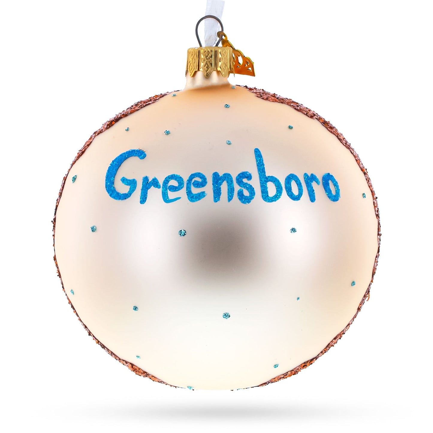 International Civil Rights Center & Museum, Greensboro, North Carolina, USA Glass Ball Christmas Ornament 4 Inches