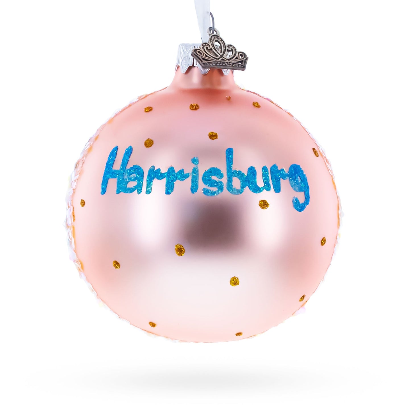 Pennsylvania State Capitol, Harrisburg, Pennsylvania, USA Glass Ball Christmas Ornament 3.25 Inches