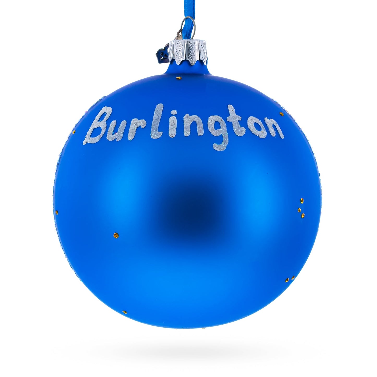 Church Street Marketplace, Burlington, Vermont, USA Glass Ball Christmas Ornament 4 Inches