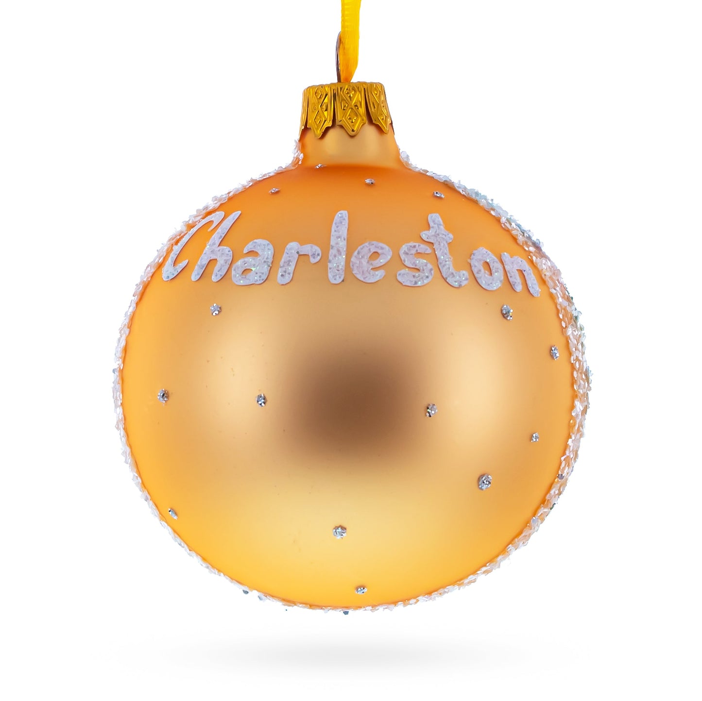 Joe Riley Waterfront Park, Charleston, South Carolina, USA Glass Ball Christmas Ornament 3.25 Inches