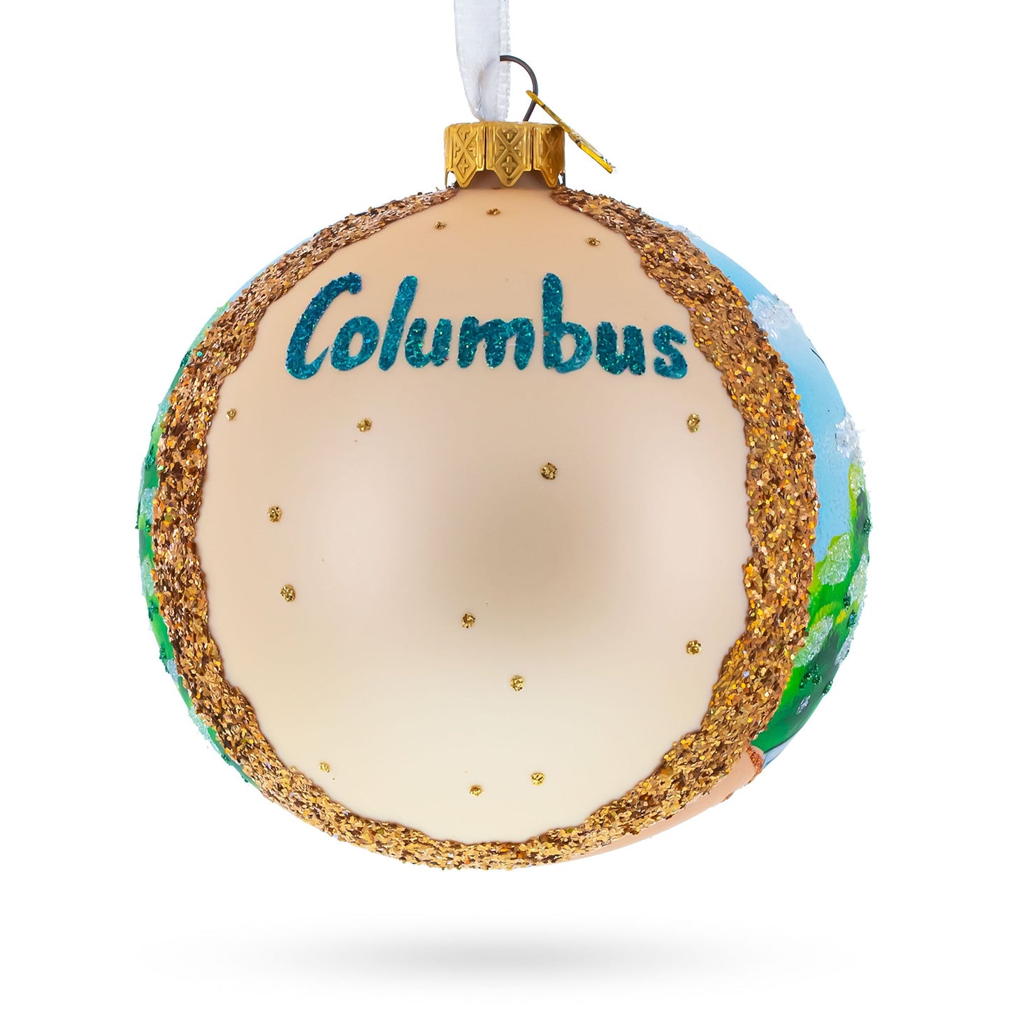 Franklin Park Conservatory and Botanical Gardens, Columbus, Ohio, USA Glass Ball Christmas Ornament