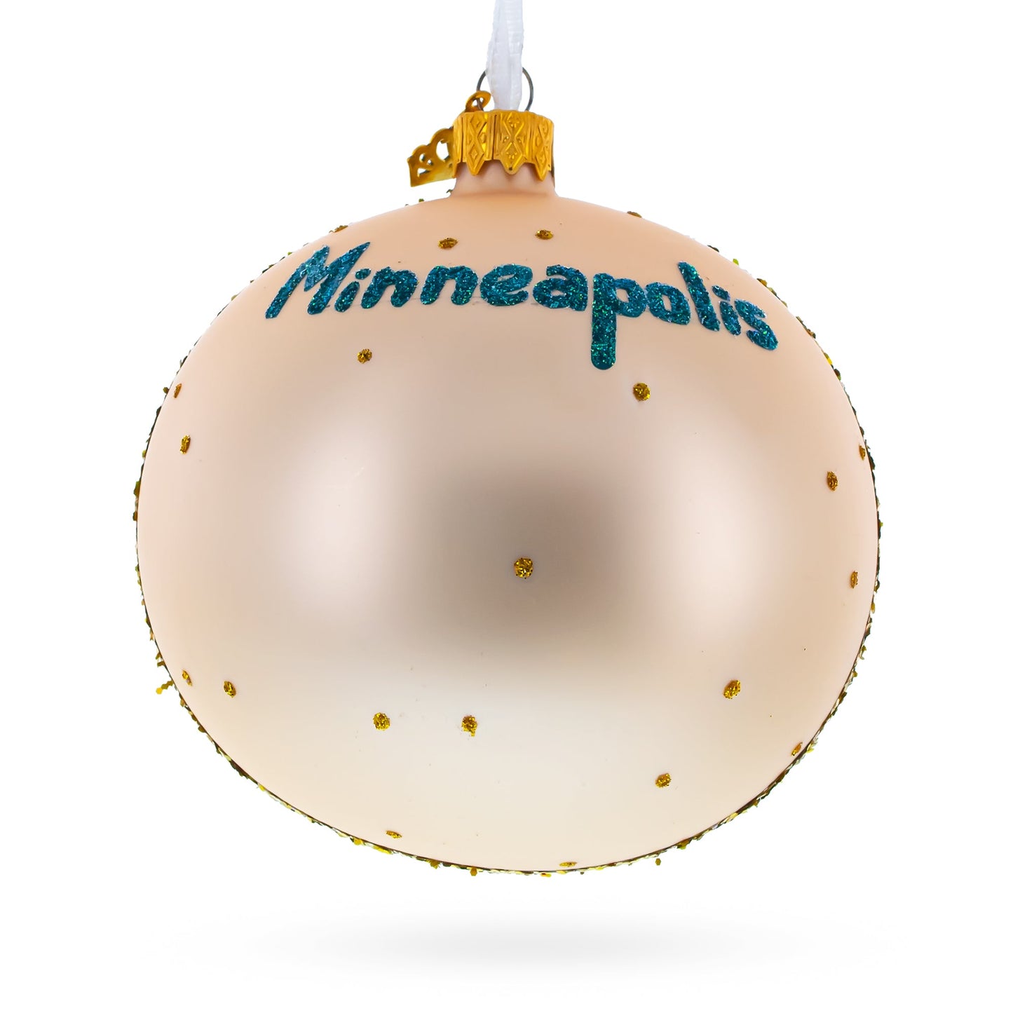 Institute of Art, Minneapolis, Minnesota Glass Ball Christmas Ornament 4 Inches