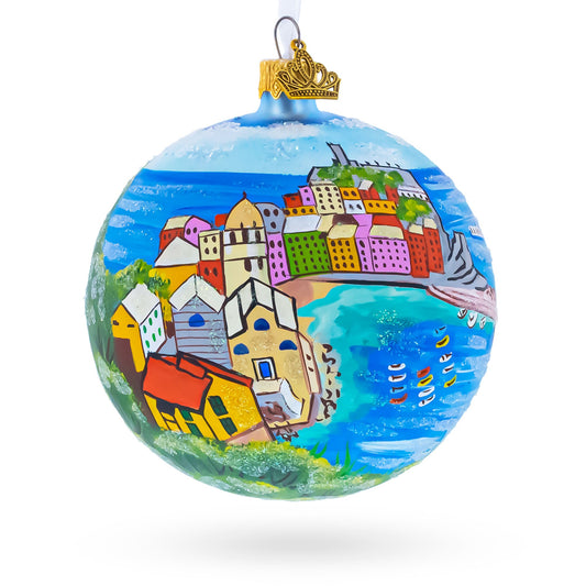 Cinque Terre, Italy Glass Ball Christmas Ornament