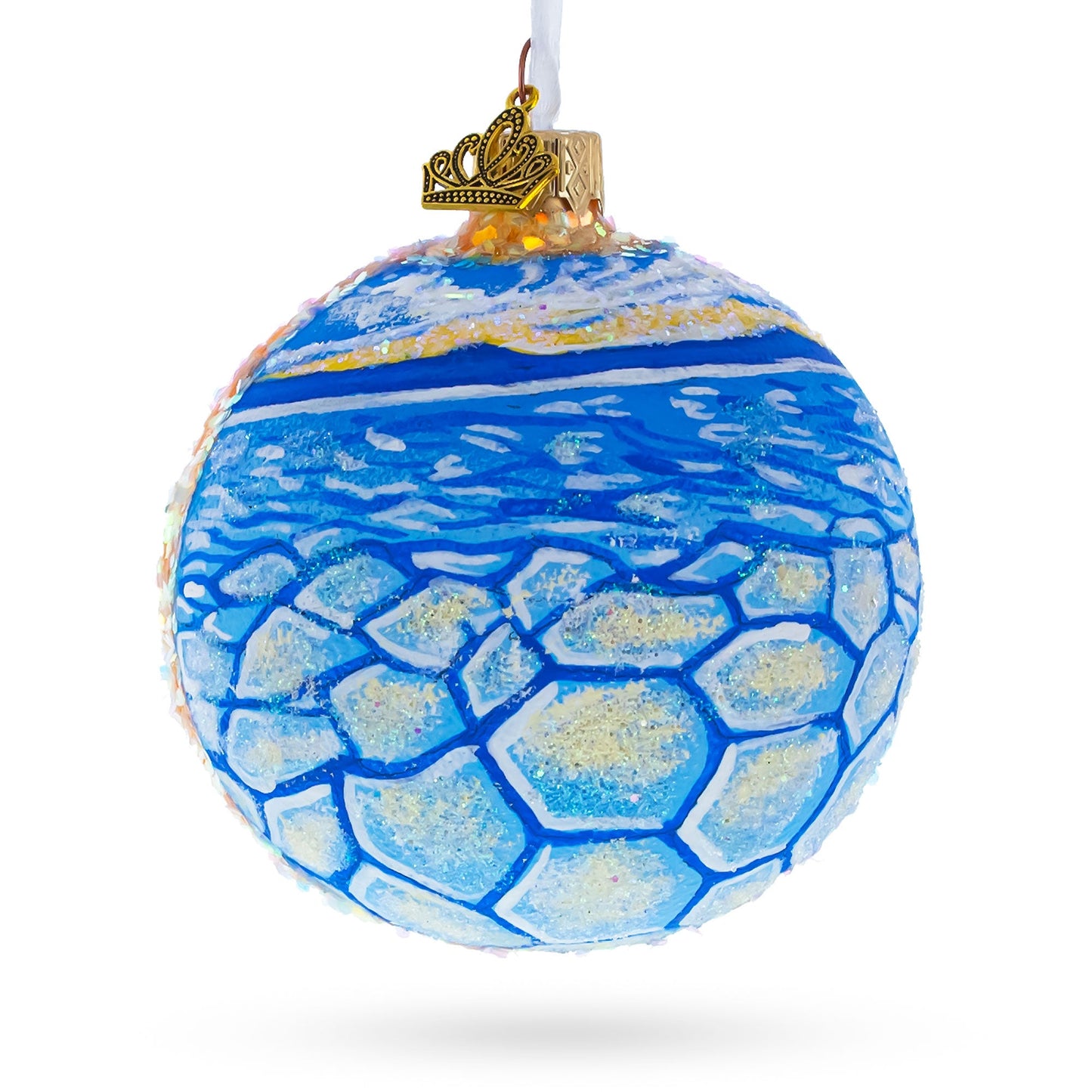Salar de Uyuni, Bolivia Glass Ball Christmas Ornament