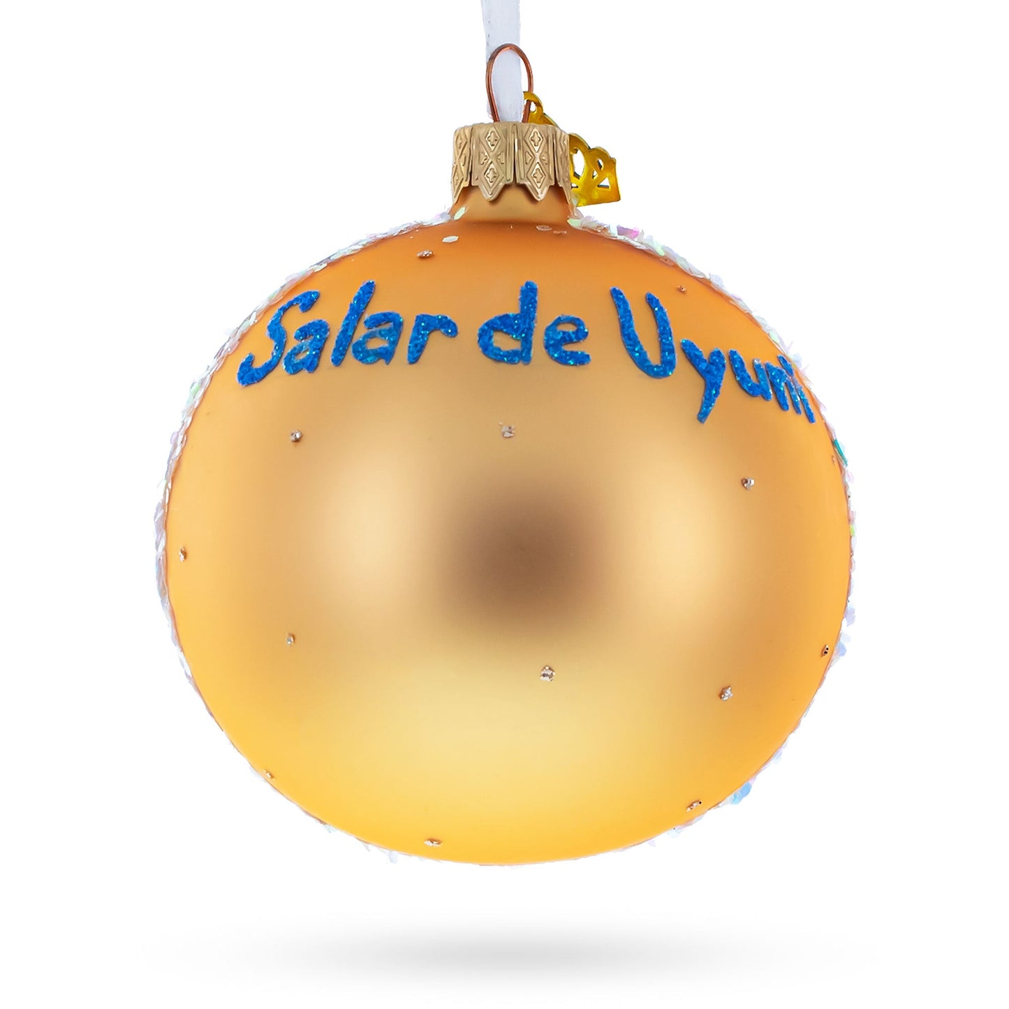 Salar de Uyuni, Bolivia Glass Ball Christmas Ornament