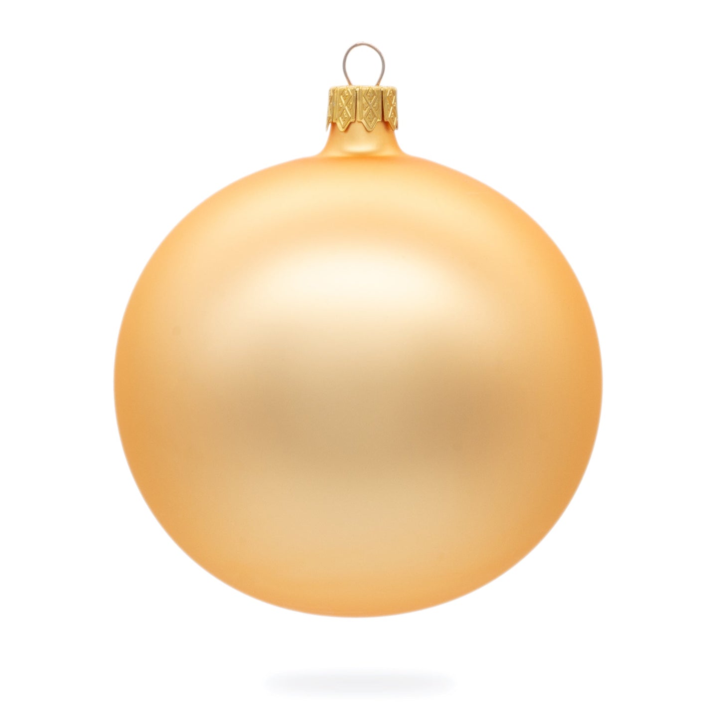 Set of 6 Rose Gold Glass Ball Ornaments 3.25 Inches