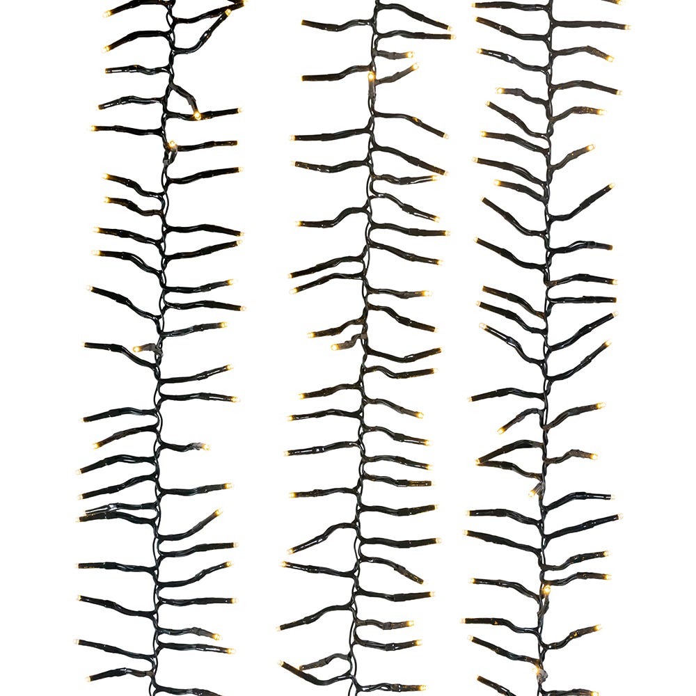 480-Light Fairy Warm White LED Connectable Cluster Garland