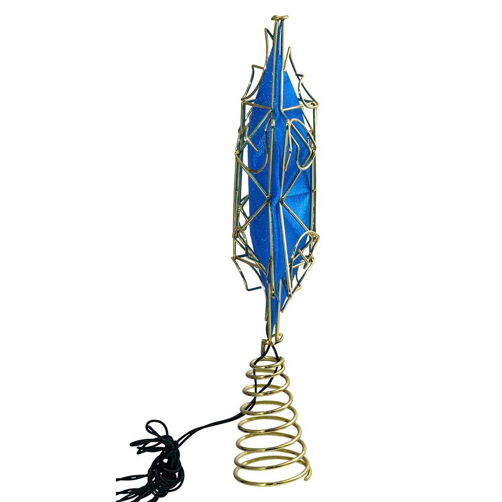 Battery-Operated Deluxe Hanukkah Treetop Star