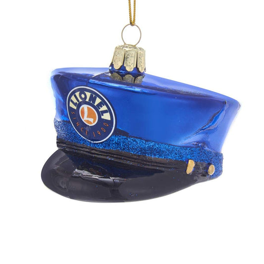 Lionel Glass Conductor Hat Ornament