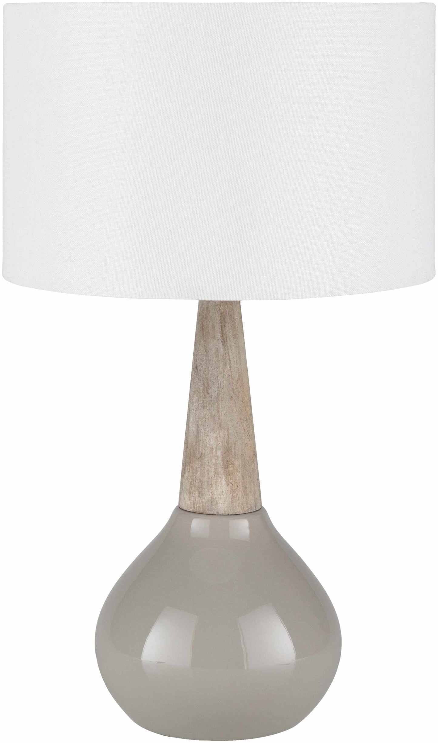 Hydesville Gray Ceramic Table Lamp
