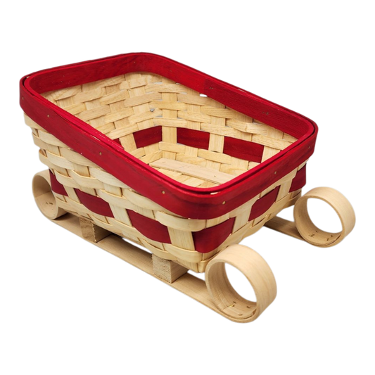 Festive Sleigh-Shaped Basket
