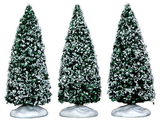 Snowy Juniper Tree - Small - Set Of 3