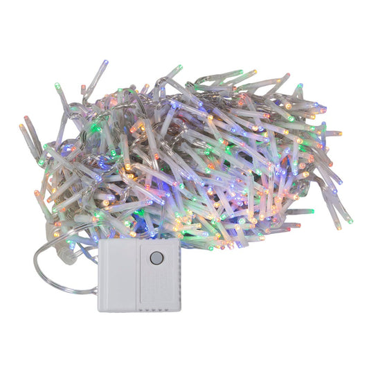 480-Light Fairy Multicolor LED Clear Wire Connectable Cluster Garland