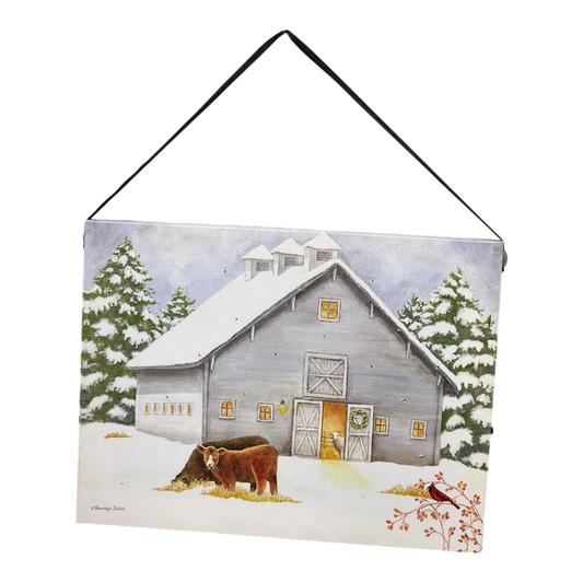 Fiber Optic Lighted Canvas Art - Farm Animals