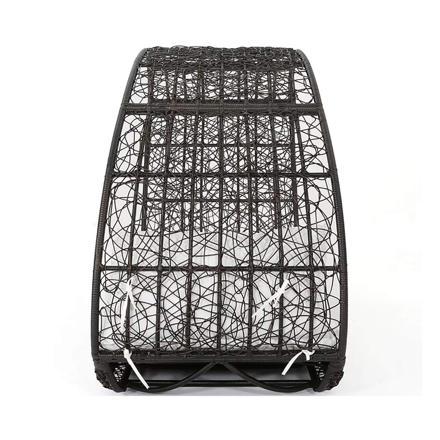 Large 2-Person Abigal Outdoor Wicker Daybed With Aluminum Frame And Cushions (SAK23942)