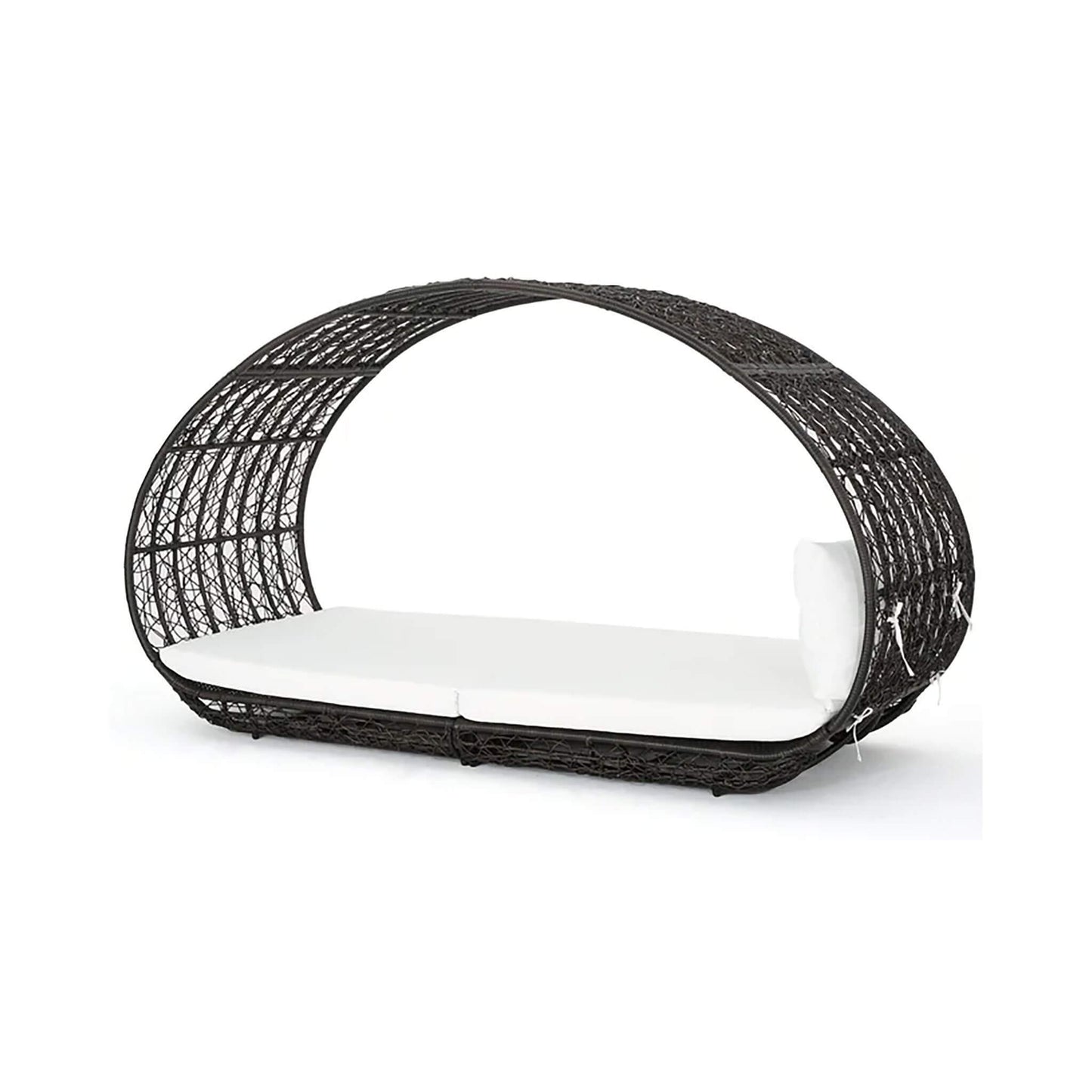 Large 2-Person Abigal Outdoor Wicker Daybed With Aluminum Frame And Cushions (SAK23942)