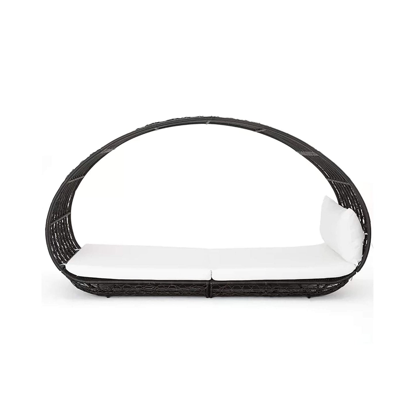 Large 2-Person Abigal Outdoor Wicker Daybed With Aluminum Frame And Cushions (SAK23942)