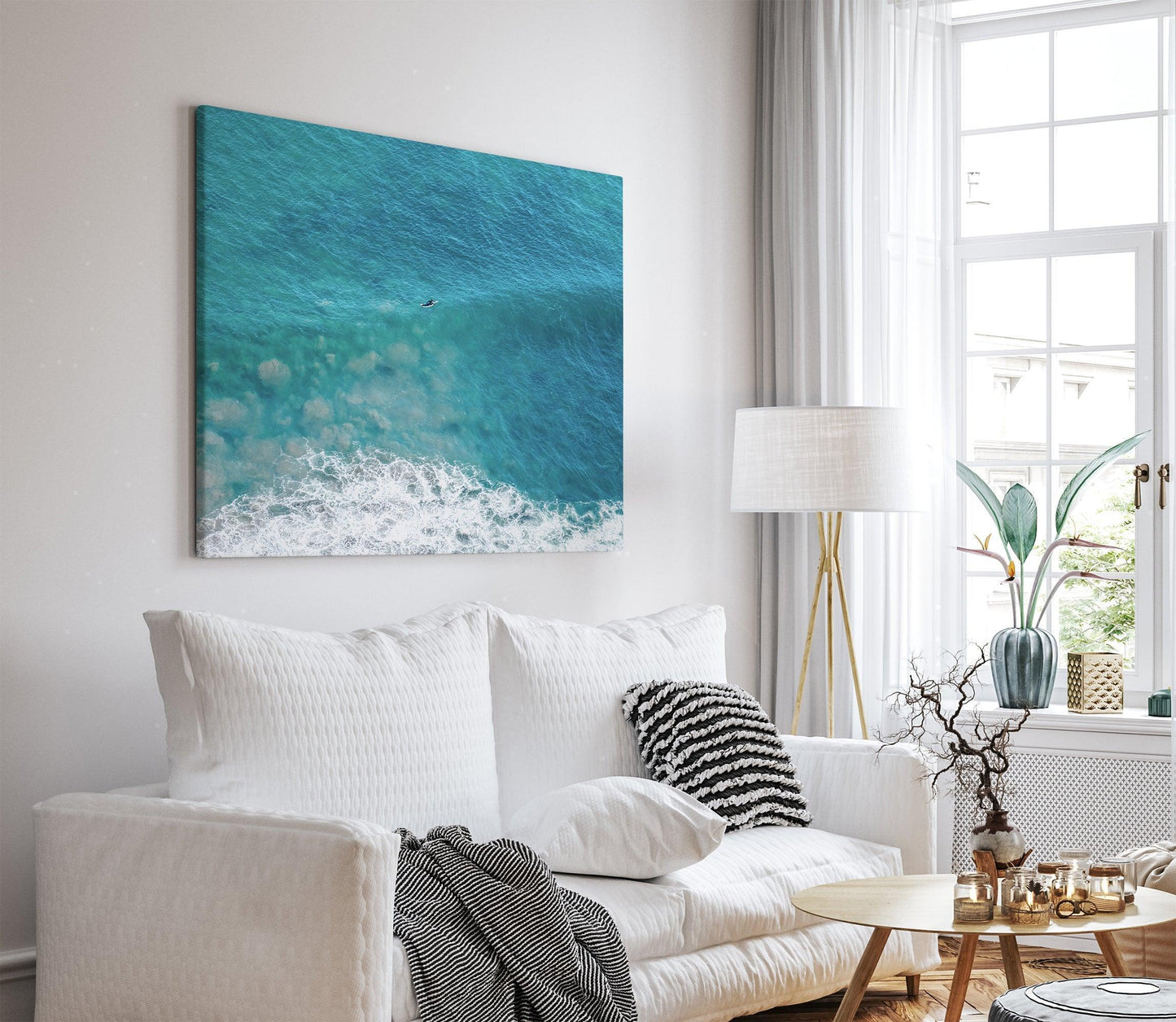 Lone Surfer - Large Canvas