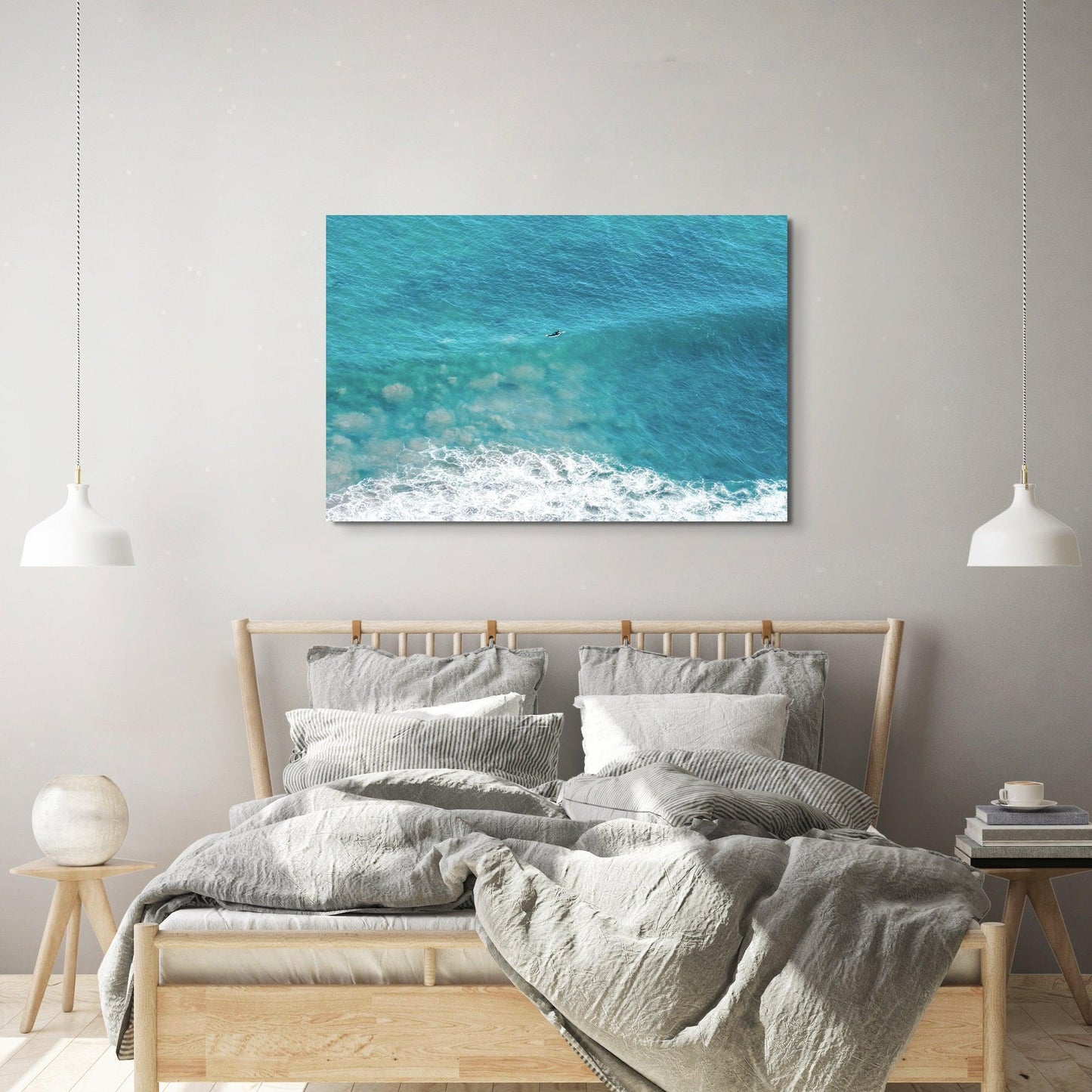 Lone Surfer - Large Canvas