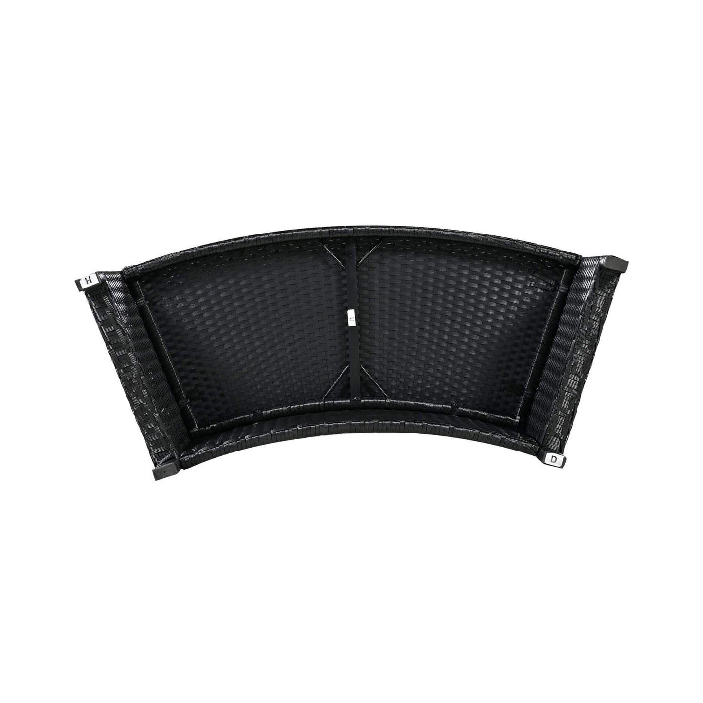 Large Premium Surround Spa Patio Rattan Sofa Set With Storage Compartments And Cushions (SAK75629)