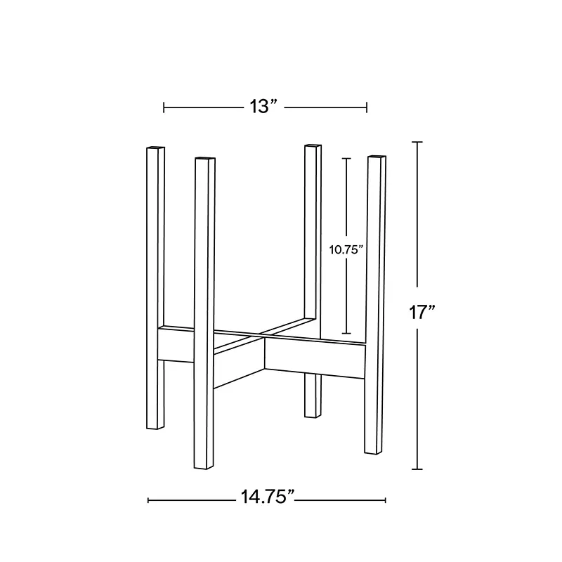Solid Goods - Square Leg - Mahogany Stand