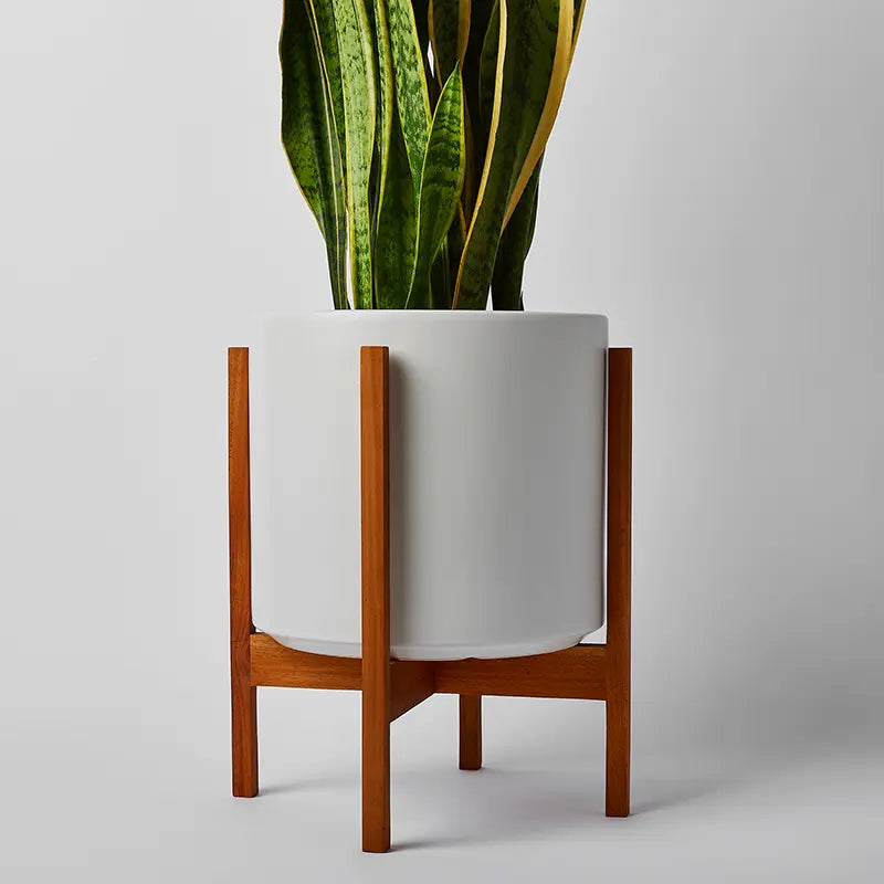 Solid Goods Ceramic Cylinder– With or Without Mahogany Stand