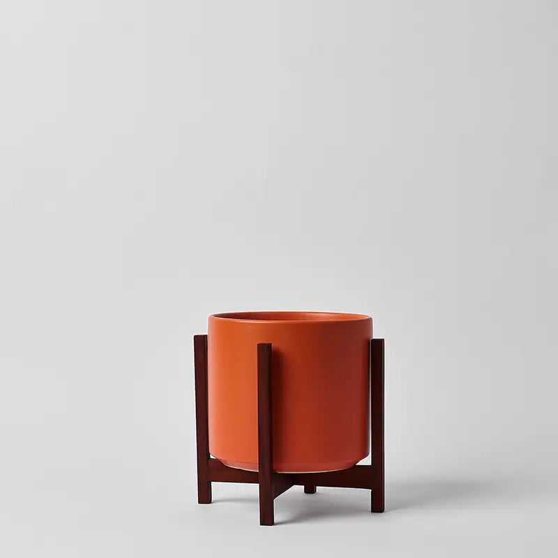 Solid Goods Ceramic Cylinder– With or Without Mahogany Stand