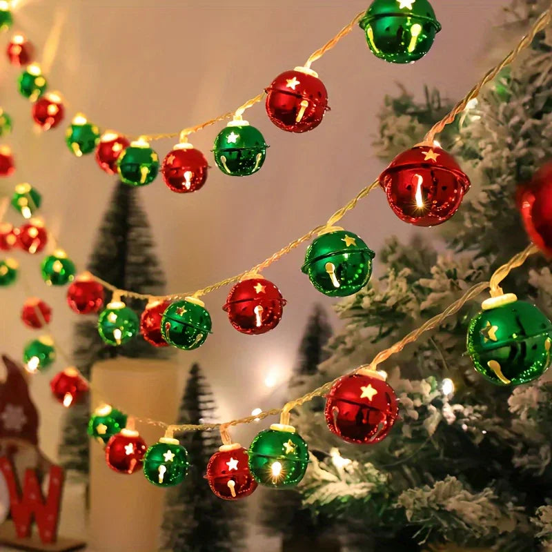 LED Bell Light Strand, 2m Long, 10 Lights for Home and Christmas Decor