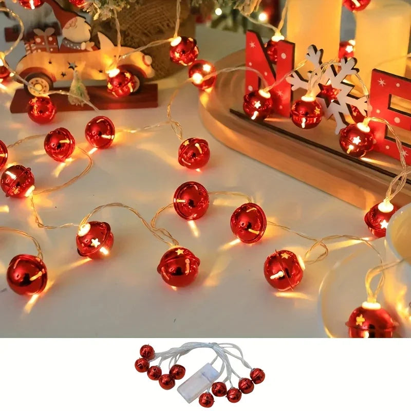 LED Bell Light Strand, 2m Long, 10 Lights for Home and Christmas Decor